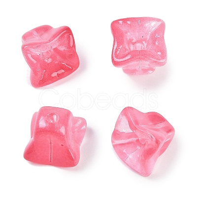 Transparent Spray Paint Glass Beads GLAA-H035-03F-1