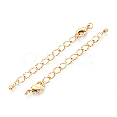 Brass Chain Extender KK-T074-61G-01-1