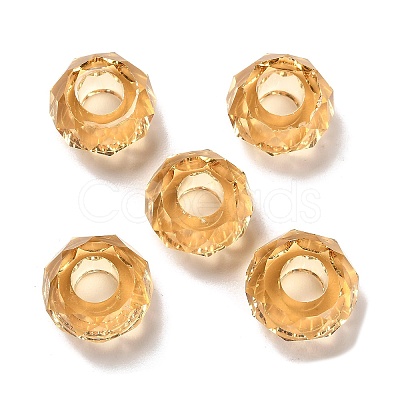 Transparent Resin European Beads RESI-B020-05H-1