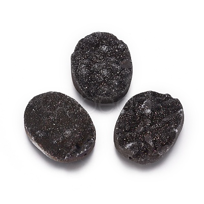 Natural Druzy Agate Beads G-E307-20-1