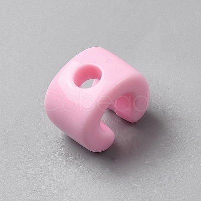 Acrylic European Beads OACR-WH0050-09C-1