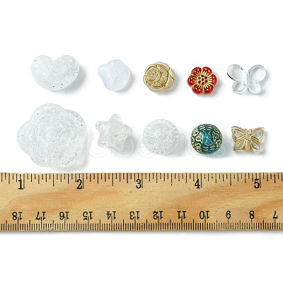 100Pcs 10 Style Acrylic Beads Sets OACR-FS0001-47-1