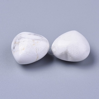 Natural Howlite Heart Love Stone G-F659-B11-1