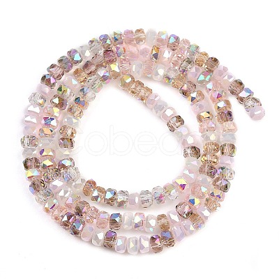 Electroplate Glass Beads Strands EGLA-B011-04A-02-1