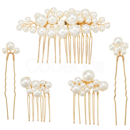 Iron Hair Sticks & Hair Combs OHAR-WH20008-06G-1