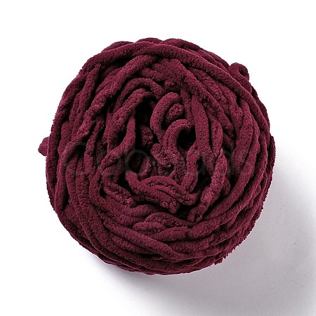 Bulky Soft Polyester Crocheting Knitting Yarn for Scarf OCOR-G009-03M-1