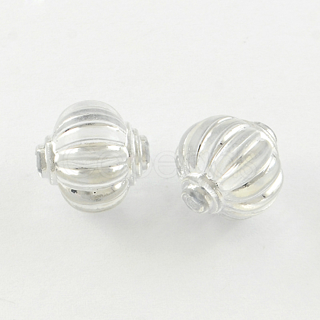 Lantern Plating Transparent Acrylic Beads PACR-S452-42-1