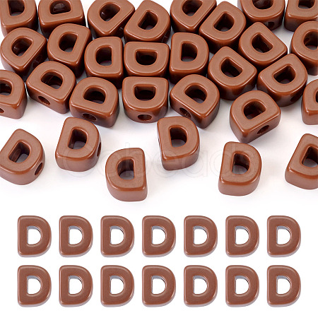 Opaque Acrylic European Beads OACR-TAC0019-006D-1