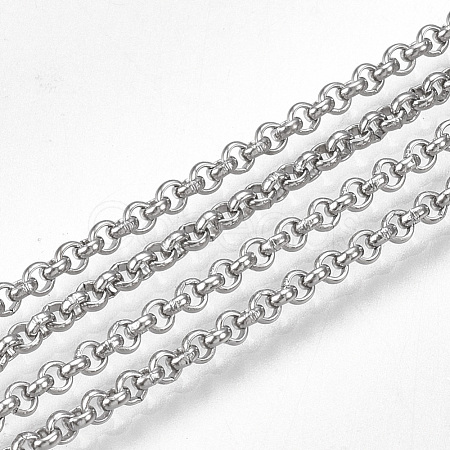 Tarnish Resistant 304 Stainless Steel Rolo Chains CHS-S005-01-1