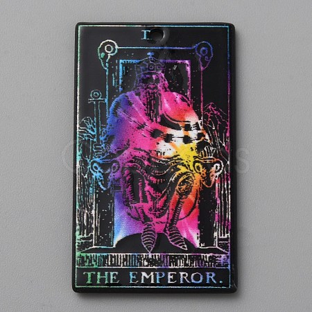 Printed Acrylic Pendants OACR-WH0036-23A-1