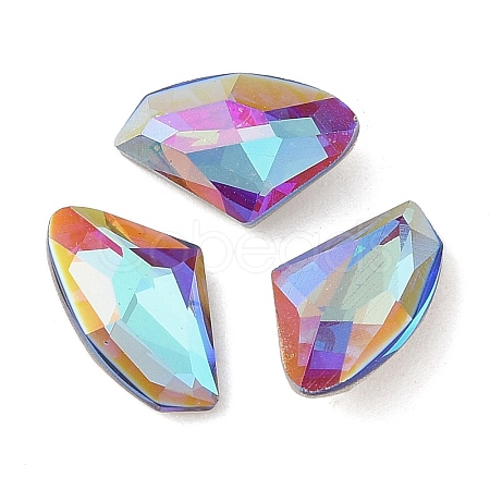 Glass Rhinestone Cabochons RGLA-L029-11B-BBLA-1