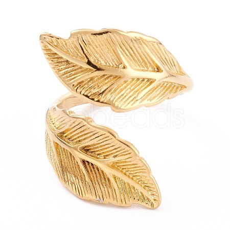 Ion Plating(IP) Unisex 304 Stainless Steel Finger Rings RJEW-Z008-06G-1