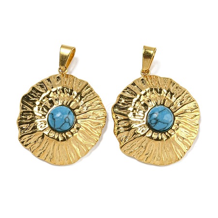 Synthetic Turquoise Pendants STAS-U024-15G-08-1