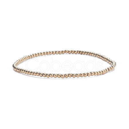 Glass Round Beaded Stretch Bracelet for Women BJEW-JB07911-02-1