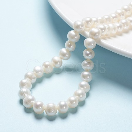 Natural Cultured Freshwater Pearl Beads Strands PEAR-F007-19-1