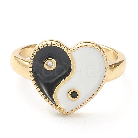 Brass Micro Pave Cubic Zirconia Finger Rings RJEW-P021-01A-1