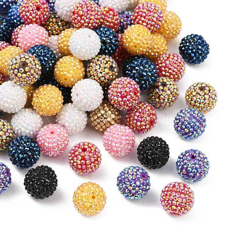 AB-Color Resin Rhinestone Beads RESI-S315-20x22-M-1