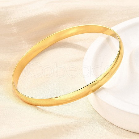 304 Stainless Steel Plain Bangles for Women BJEW-V004-02B-G-1