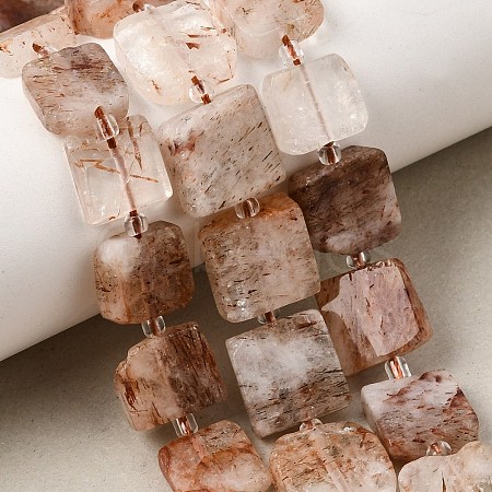 Natural Black Gold Rutilated Quartz Beads Strands GG-CBA4808-E01-01-1