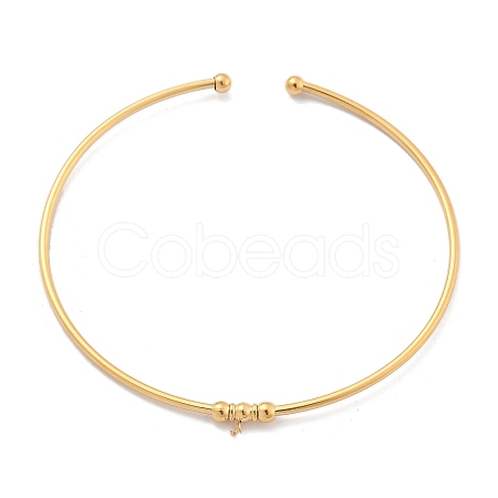 304 Stainless Steel Arm Cuff Bangle Makings AJEW-P127-01G-1