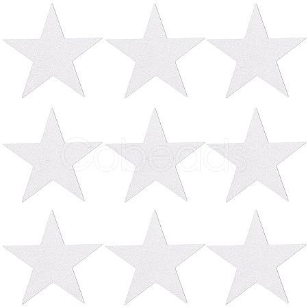 60Pcs Paper Glitter Star Wall Decoration AJEW-SP0001-17B-1