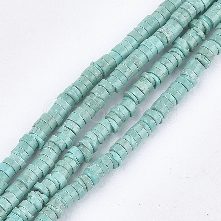 Natural Howlite Beads Strands TURQ-T003-16-1