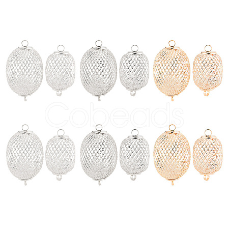 12Pcs 6 Styles Lantern Iron Connector Charms IFIN-PH0009-76-1