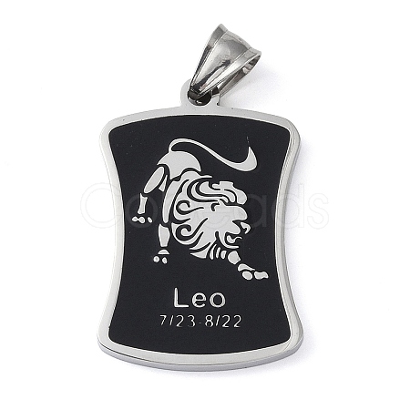 304 Stainless Steel Pendants STAS-O008-01G-1