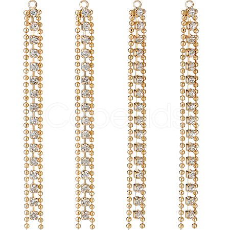 10Pcs Brass Rhinestone Cup Chain Big Pendants KK-BBC0011-79-1