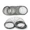 Steel Memory Wire, Round, for Wrap Bracelets Making, Gunmetal, 22 Gauge, 0.6mm, 60mm inner diameter