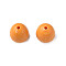 Opaque Acrylic Beads, Faceted, Teardrop, Orange, 15x14.5mm, Hole: 2mm, about 243pcs/500g