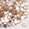 Glass Flat Back Rhinestone, Grade A, Back Plated, Faceted, Half Round, Light Peach, SS10, 2.7~2.8mm, 1440pcs/bag