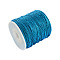 1mm Jewelry Braided Thread Metallic Threads, Polyester Threads, Dodger Blue, 1mm, about 109.36 yards(100m)/roll