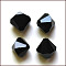 Imitation Austrian Crystal Beads, Grade AAA, K9 Glass, Faceted, Bicone, Black, 8x8mm, Hole: 0.9~1mm