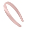 Solid Color Satin Cloth Hair Bands, Hair Accessories for Girls, Misty Rose, 130x125x20mm