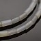 Column Natural Grey Agate Beads Strands, 4x2mm, Hole: 0.5mm, about 98pcs/strand, 15.7 inch