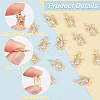 20Pcs Brass Charms KK-GO0001-19-3
