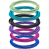 60Pcs 6 Colors Spring Bracelets Set TWIR-BC0001-42-1