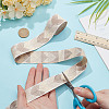 Polyester Jacquard Leaf Ribbon for Garment Accessories OCOR-WH0097-23D-3
