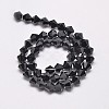 Imitate Austrian Crystal Bicone Glass Beads Strands GLAA-F029-4x4mm-02-2