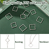 40Pcs 2 Style 304 Stainless Steel Linking Rings STAS-UN0045-69-5