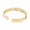 Brass Pave Cubic Zirconia Open Cuff Bangles for Women BJEW-S147-17G-D-3