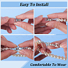 BENECREAT 16Pcs 4 Styles Eco-Friendly Brass Watch Band Clasps KK-BC0012-70-4