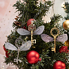 100Pcs Polyester Fabric Wings Crafts Decoration FIND-SC0002-04-5