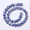 Natural Blue Spot Jasper Beads Strands G-D855-10-10mm-2
