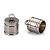 Tarnish Resistant 304 Stainless Steel Cord Ends X-STAS-E020-2-1