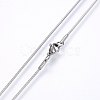 Non-Tarnish 304 Stainless Steel Snake Chain Necklaces NJEW-E122-32A-2