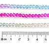 Transparent Painted Glass Beads Strands X1-DGLA-A034-T4mm-A14-3