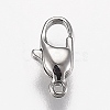 Tarnish Resistant Polished 316 Surgical Stainless Steel Lobster Claw Clasps STAS-Z013-12P-2