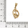 304 Stainless Steel Rhinestone Pendants STAS-A140-05A-G-3